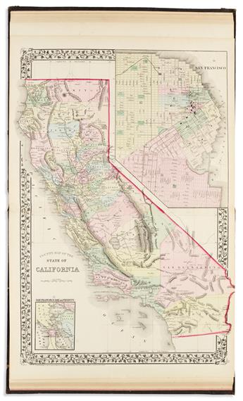 MITCHELL, SAMUEL AUGUSTUS. Mitchells New General Atlas, Containing Maps of the Various Countries of the World, Plans of Cities, etc.